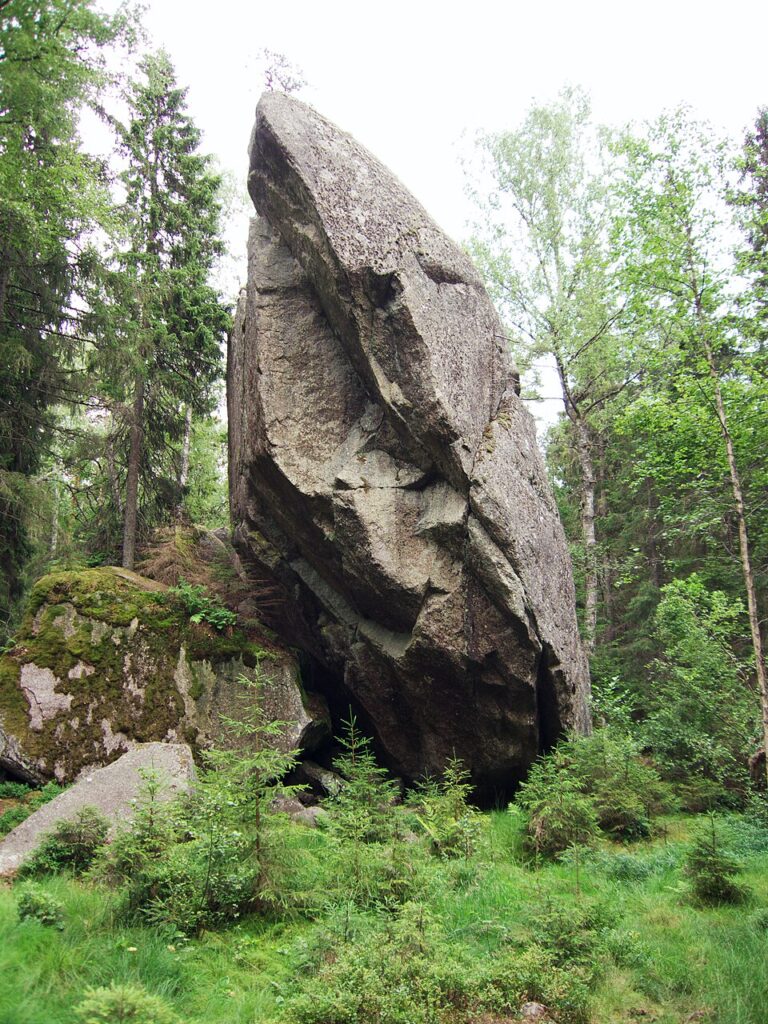 Tiveden National Park Junker Jägares stone in Tiveden National Park